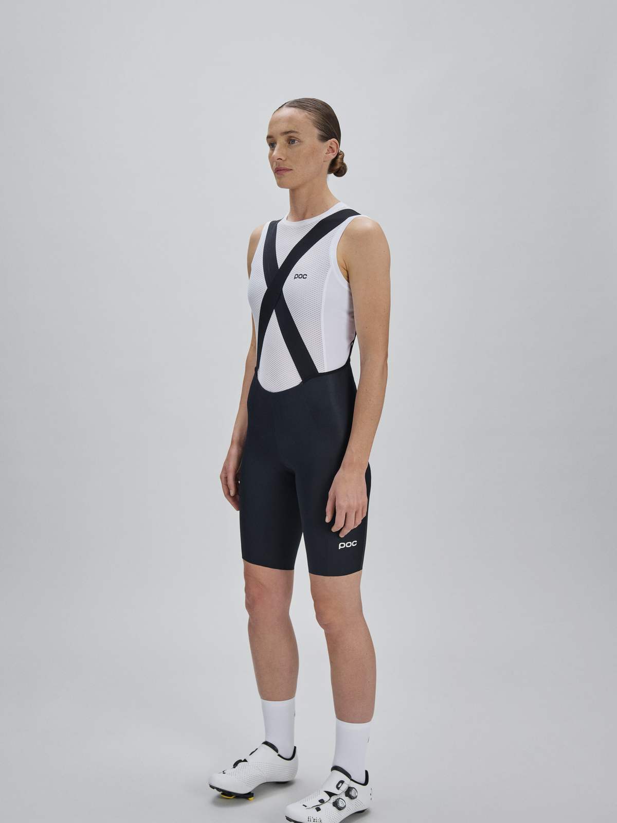 Spodenki rowerowe damskie POC W's Raceday Bib Shorts czarne