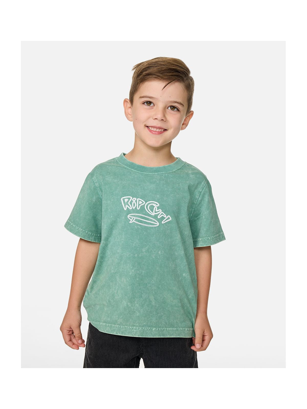 Koszulka chłopięca RIP CURL Ride The Wave Wash Tee - Boy zielona