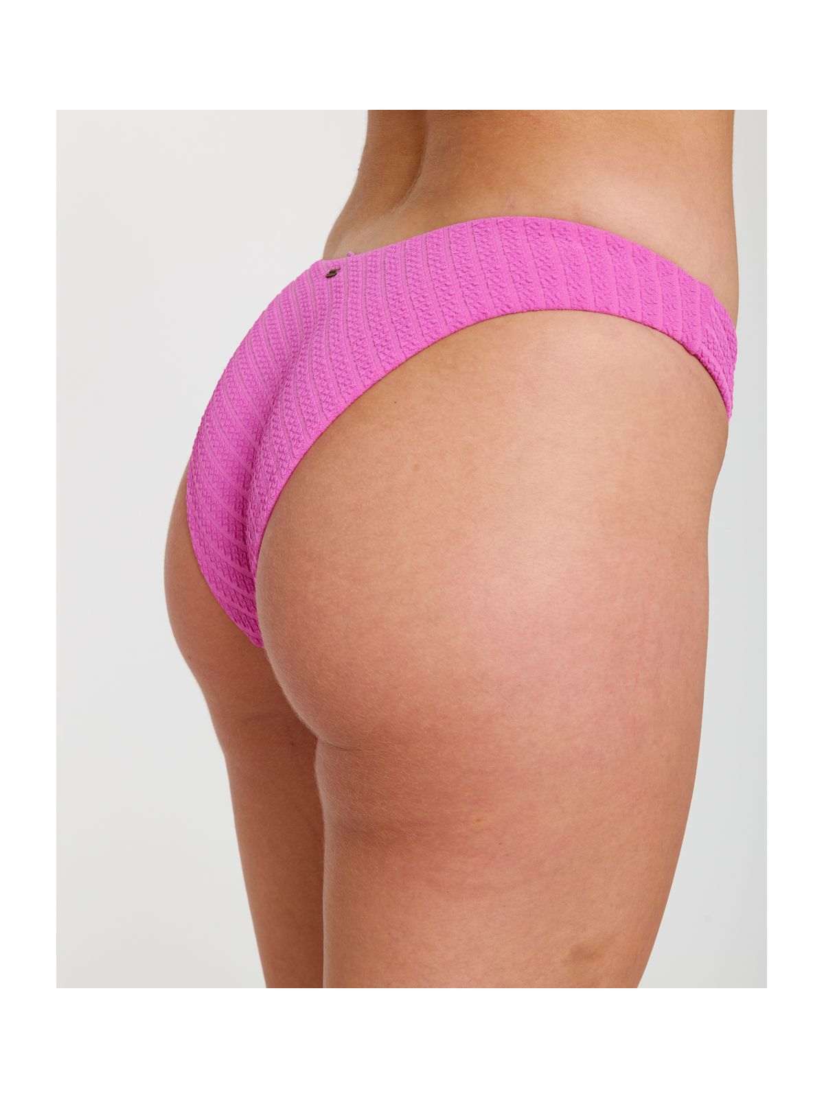 Dół od bikini damski RIP CURL Custom Rib Hi Leg Cheeky różowe