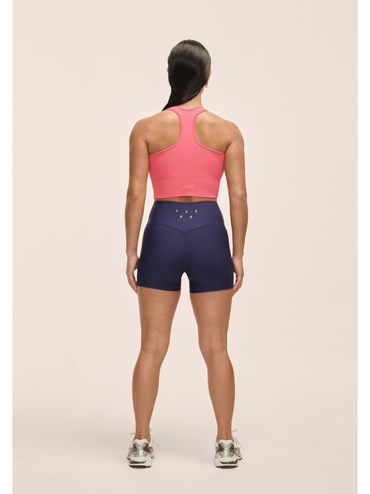 Legginsy damskie Ultra High Waist Hot Pant fioletowy
