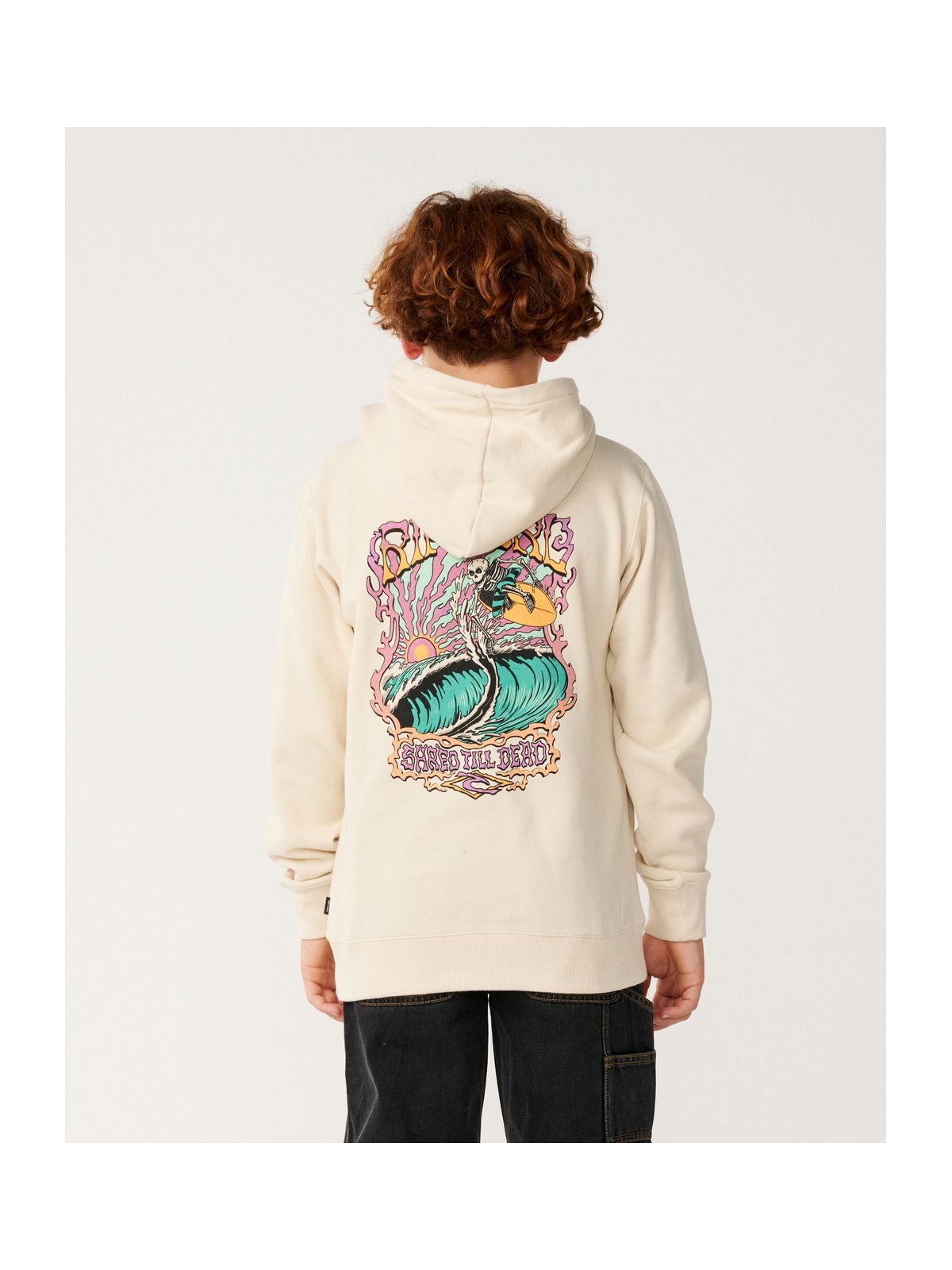 Bluza juniorska RIP CURL Air Shred Hood-Boy biała