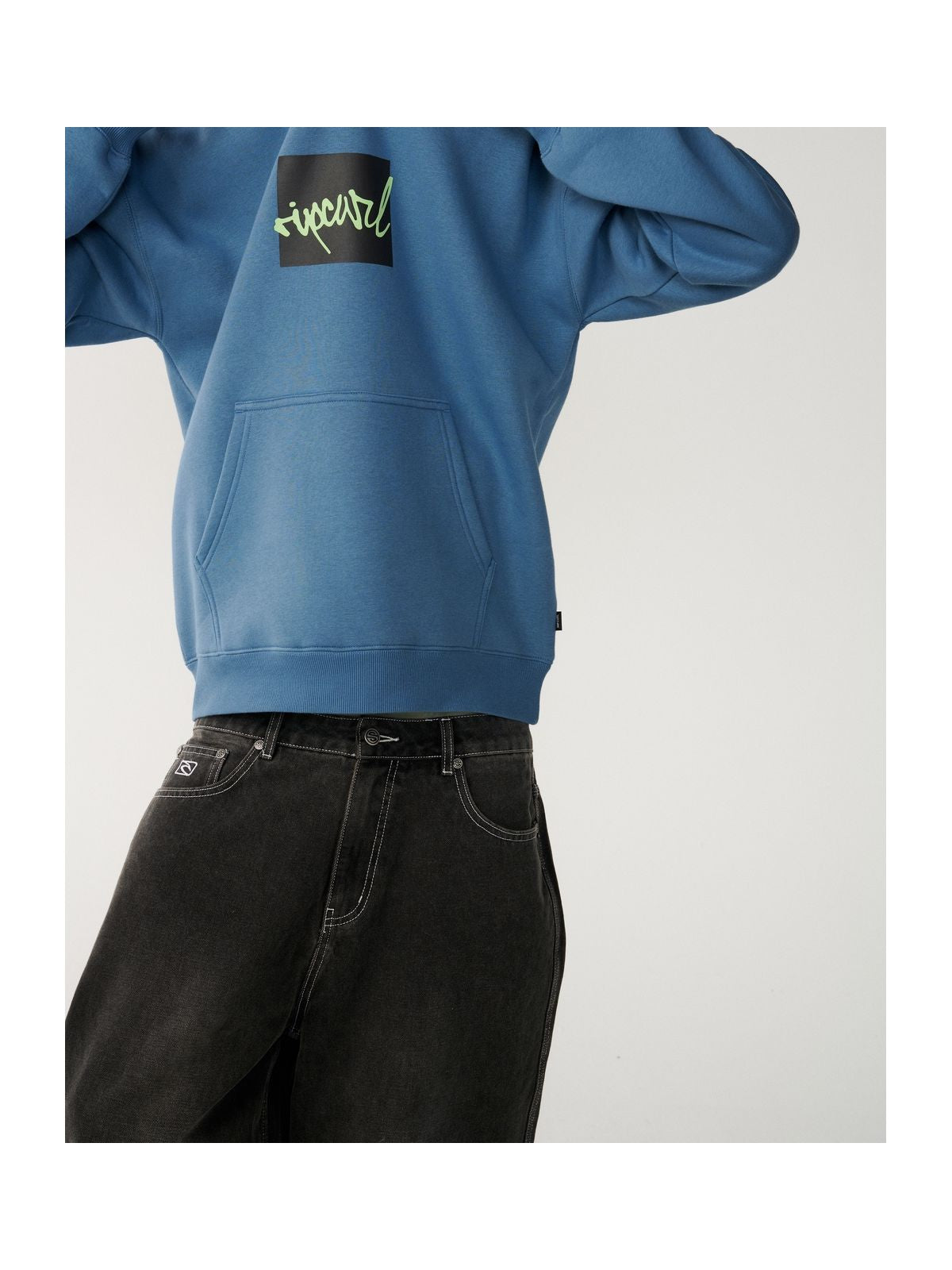 Bluza męska RIP CURL Rip Script Icon Hood niebieska