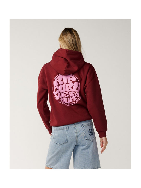 Bluza damska RIP CURL Icons Of Surf Heritage Hood fioletowa

