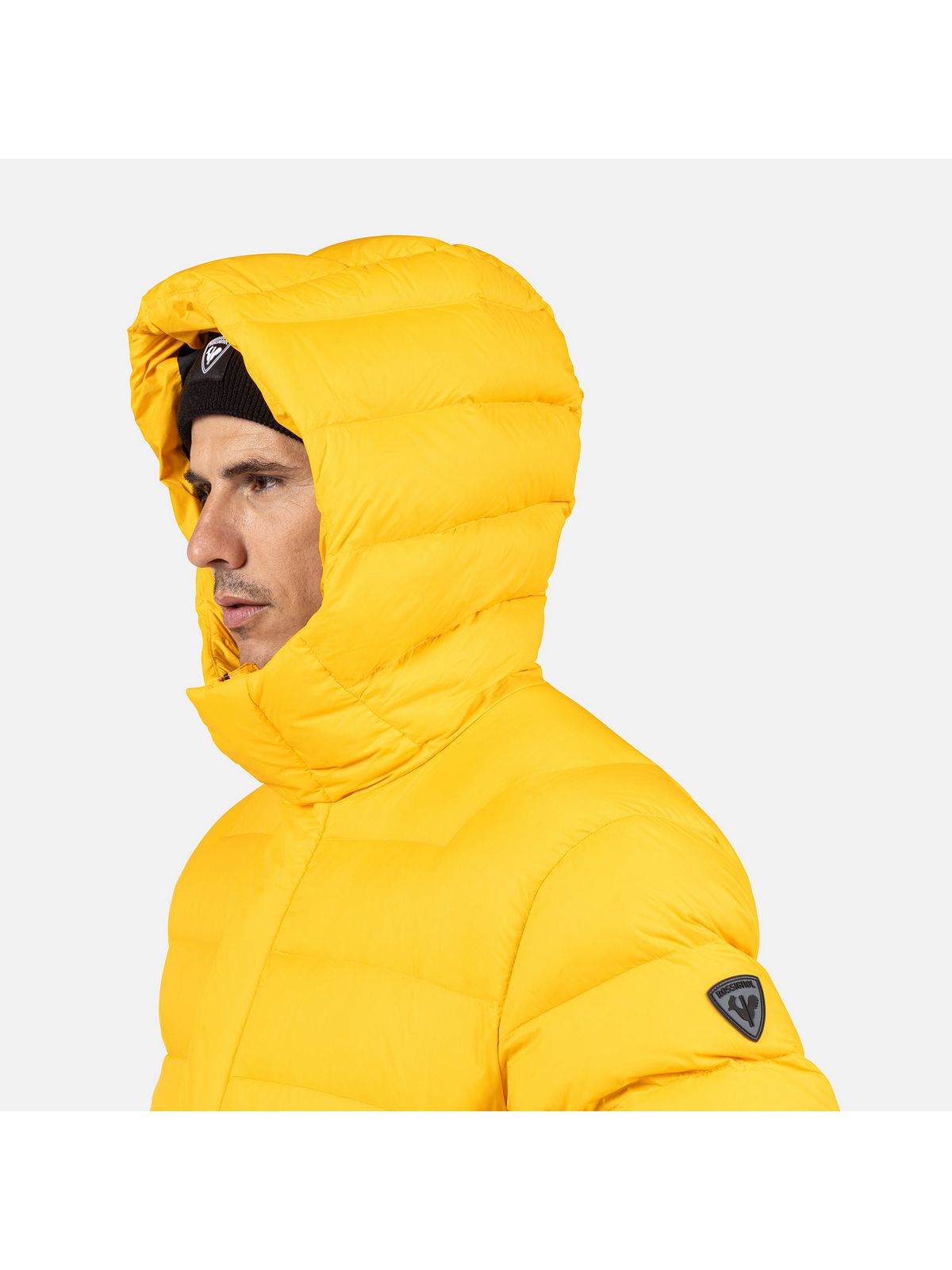 Kurtka męska ROSSIGNOL Aretu Down Hoodie Jkt żółta