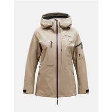 Kurtka narciarska damska Peak Performance W Alpine Gore beżowy - Adventure Sports

