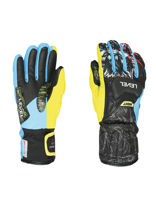 Rękawice narciarskie dla dzieci LEVEL SQ JR CF Yellow-Blue
