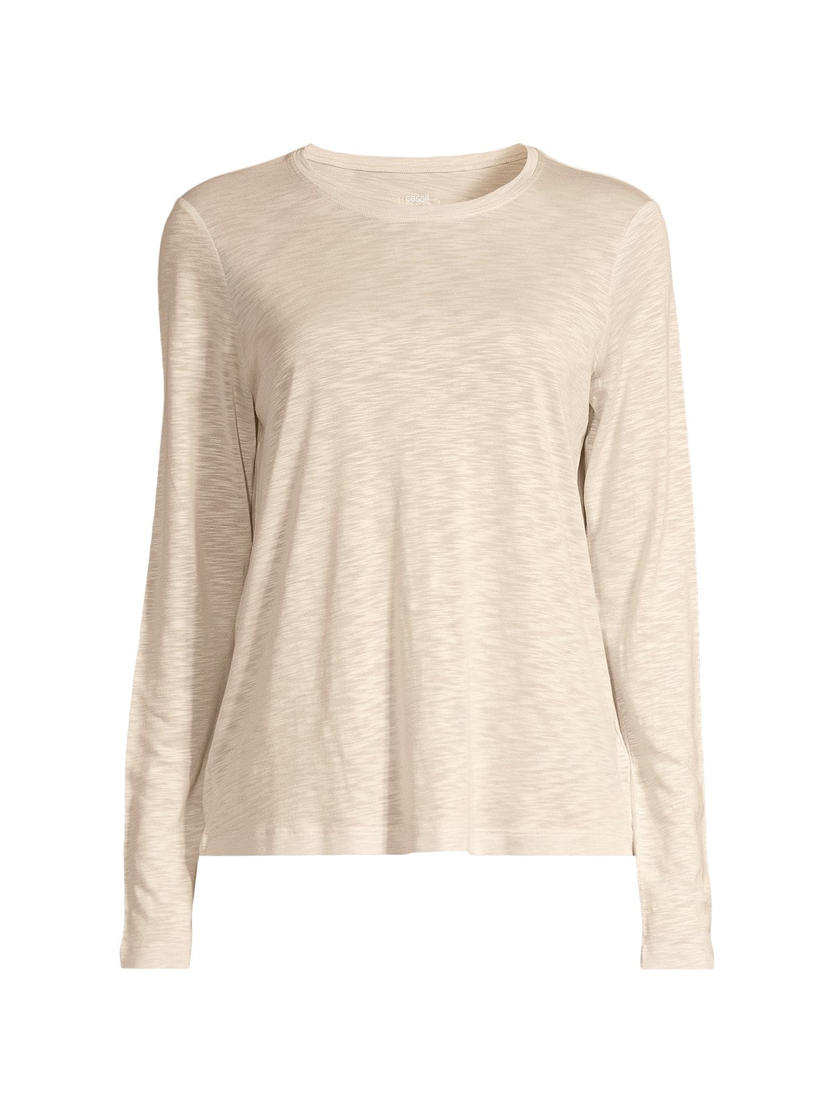 Koszulka treningowa damska CASALL Soft Texture Long Sleeve kolor beżowy