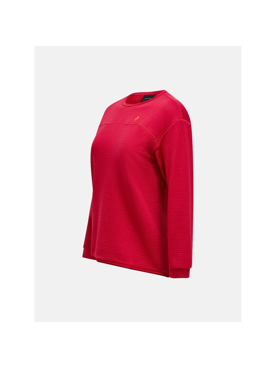 Bluza PEAK PERFORMANCE Trail Polartec Power Grid Crew Women bordowy
