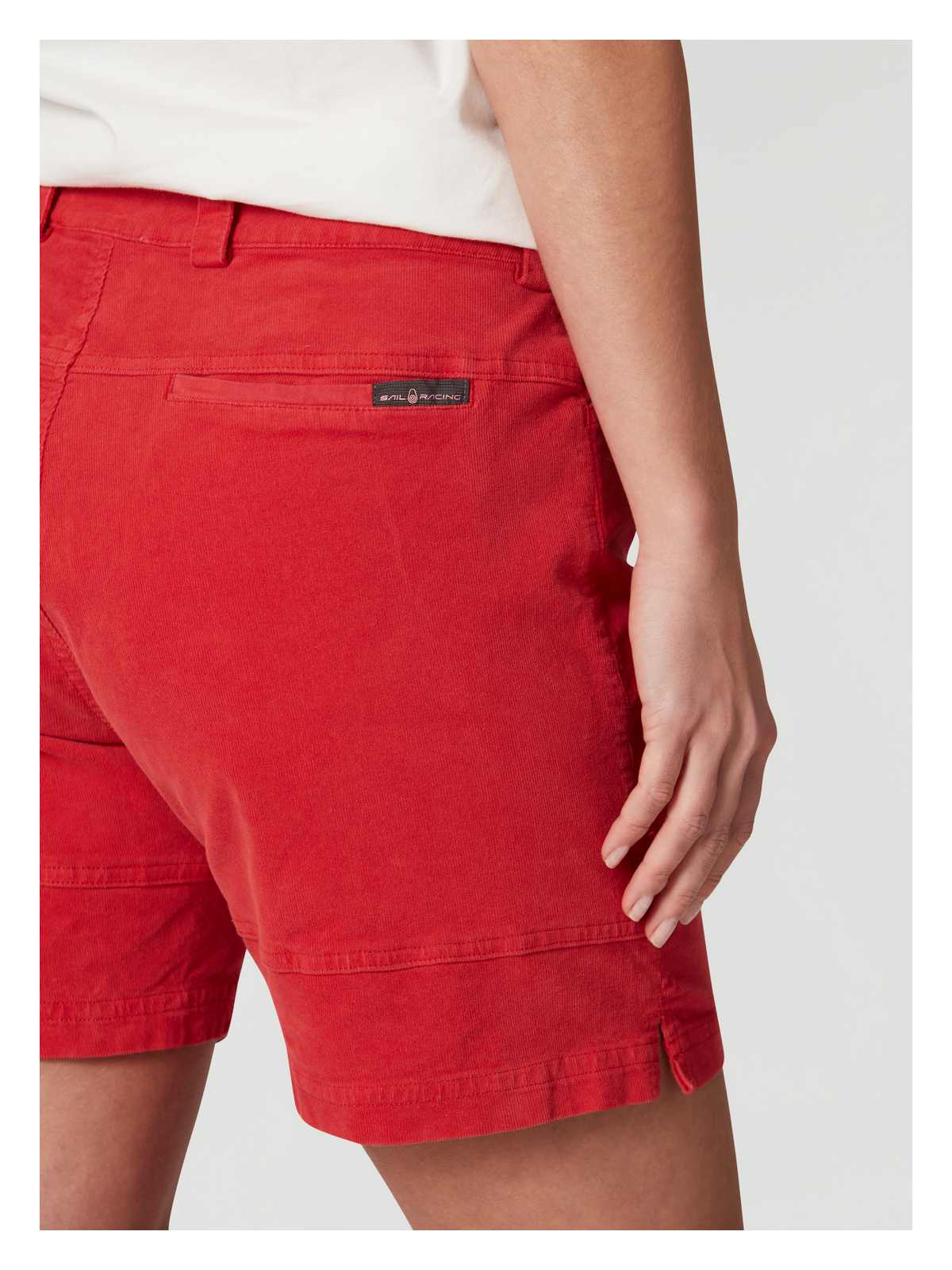 Szorty damskie SAIL RACING W Grinder Corduroy Shorts czerwone