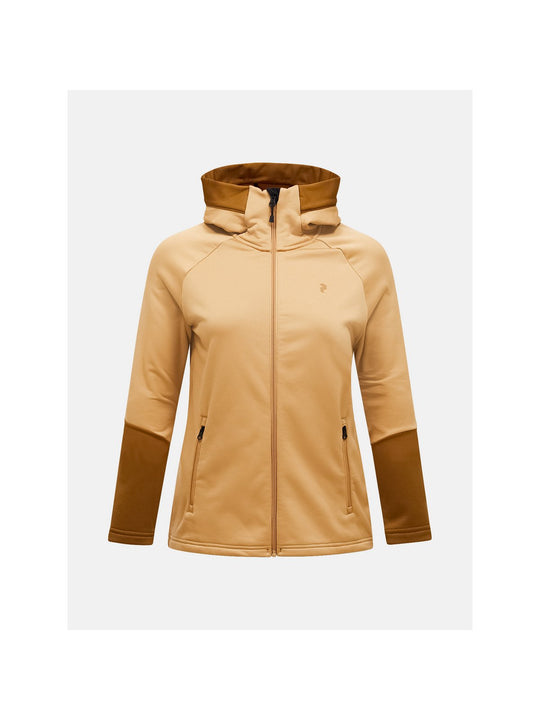 Bluza PEAK PERFORMANCE W Rider Essentials Zip Hood brązowy
