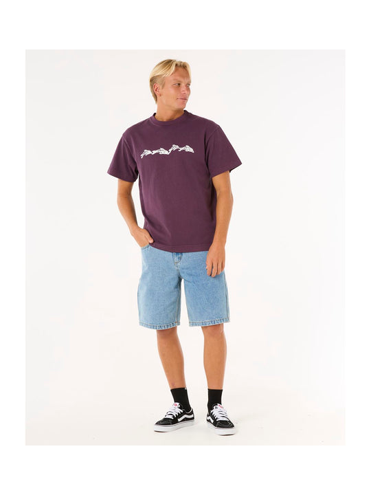Koszulka RIP CURL Raw Energy Dolphin Tee fioletowy
