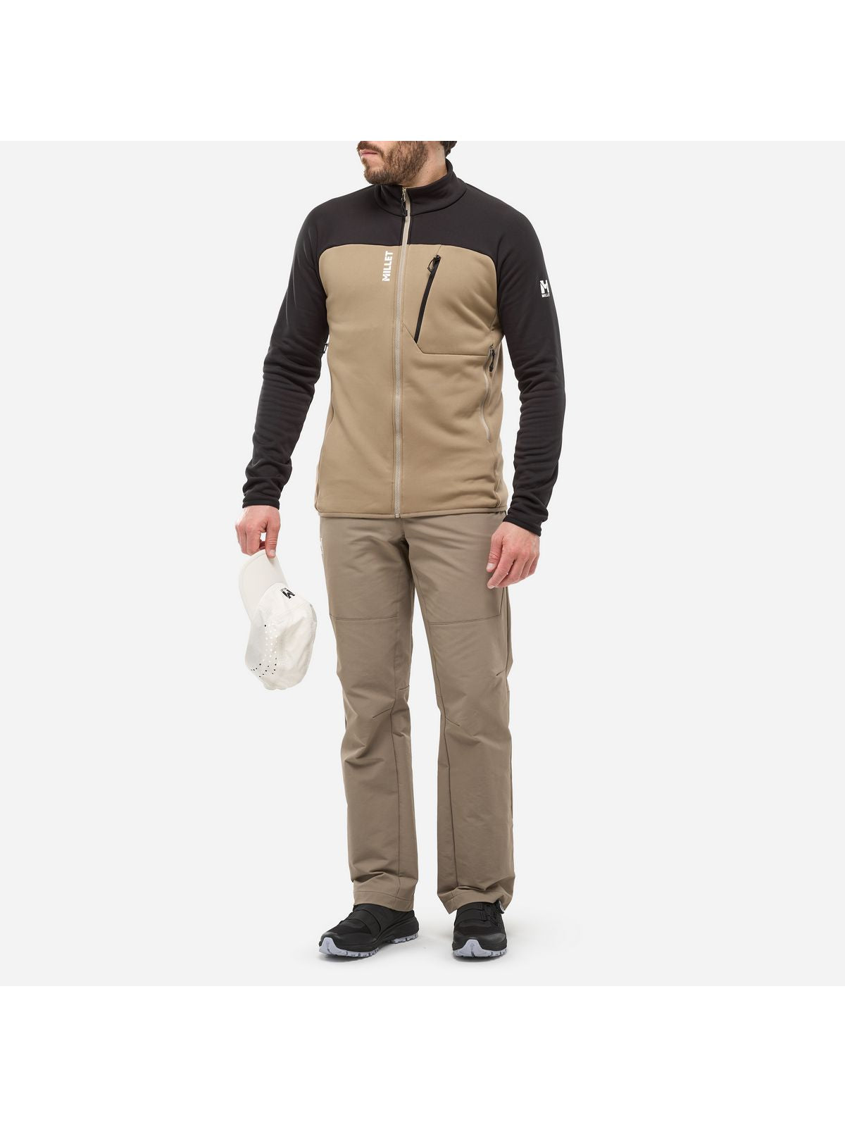 Bluza męska MILLET M Seneca Fleece Jkt M beżowa