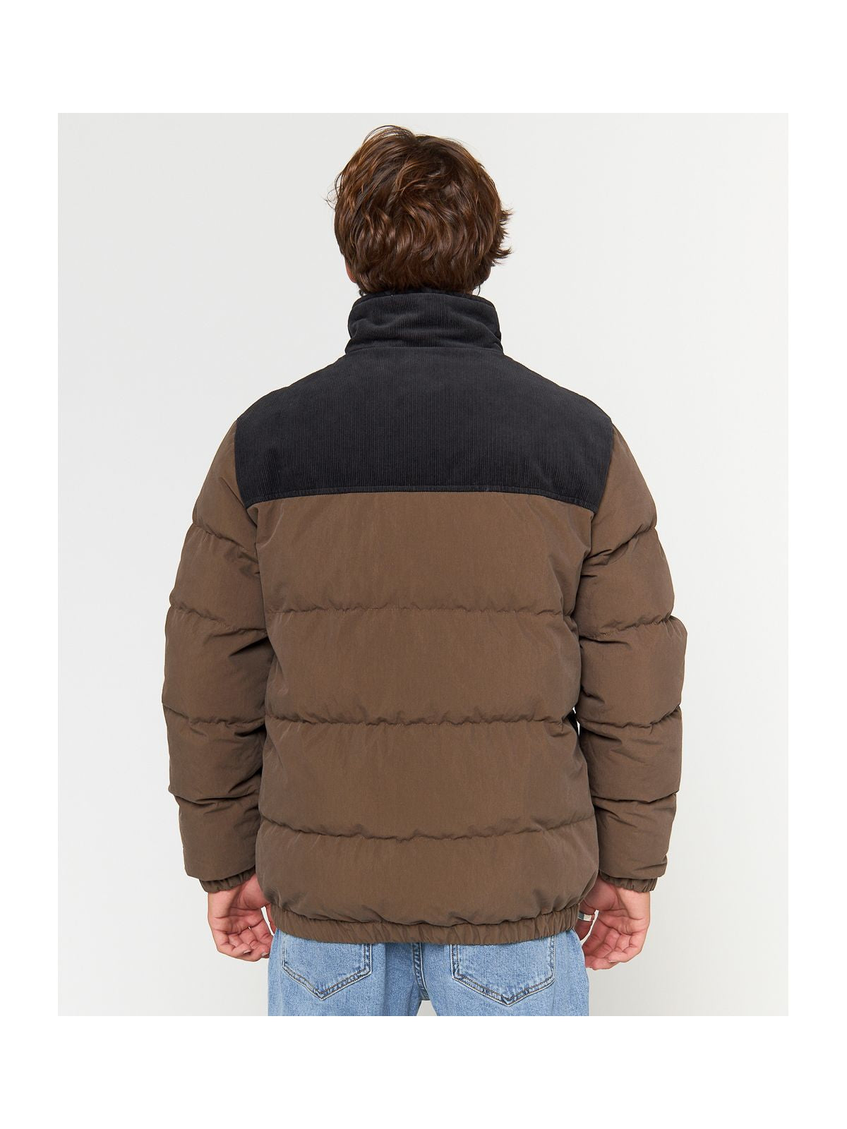 Kurtka RIP CURL FADE OUT CORD PUFFER JACKET brązowa