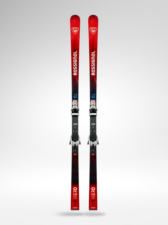 Narty ROSSIGNOL Hero Athlete FIS GS Factory 193 R22 + wiązania LOOK Px 18 Wc Rockerace Silver Red
