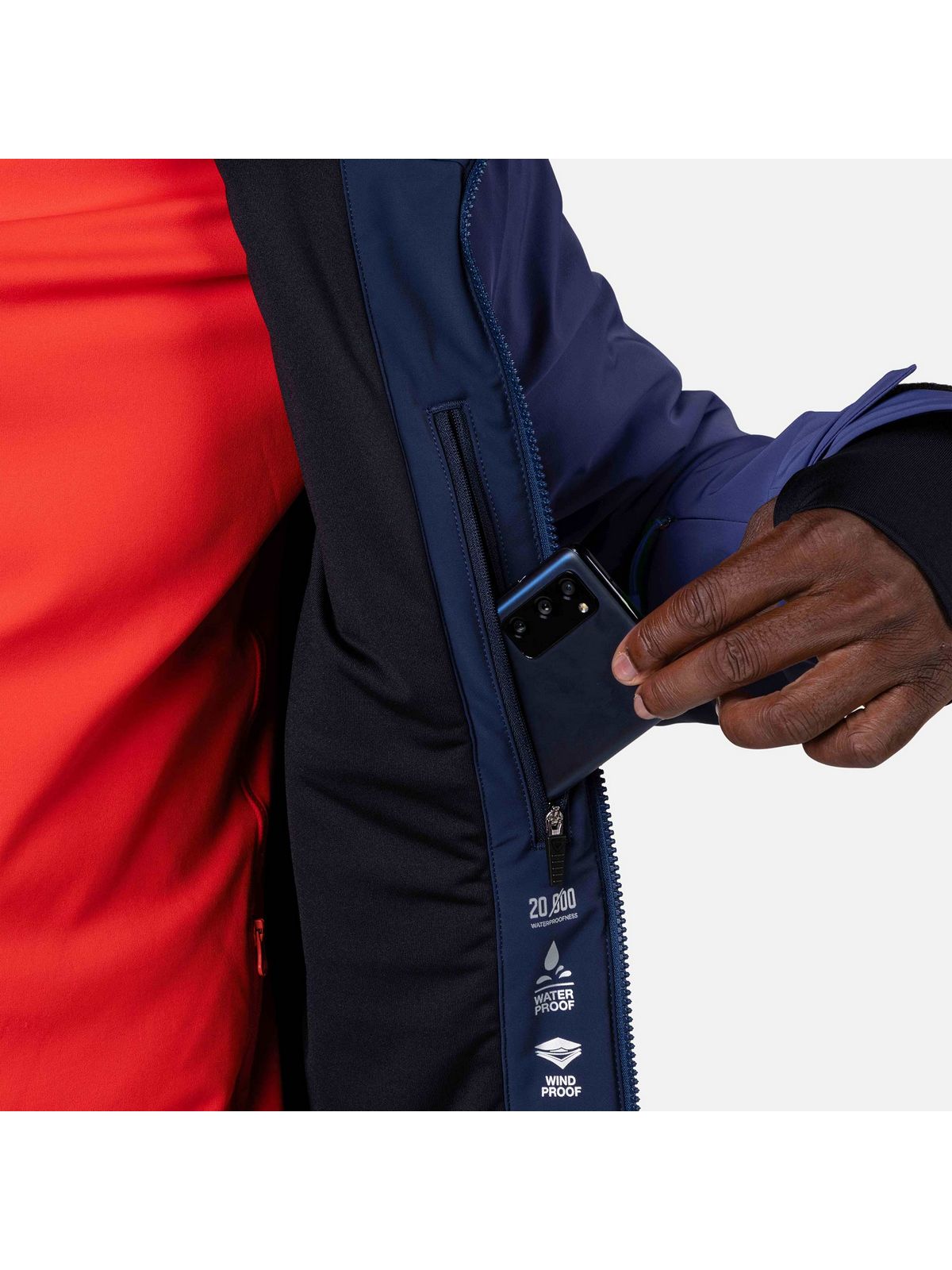 Męska narciarska męska ROSSIGNOL Blackside Jkt niebieska