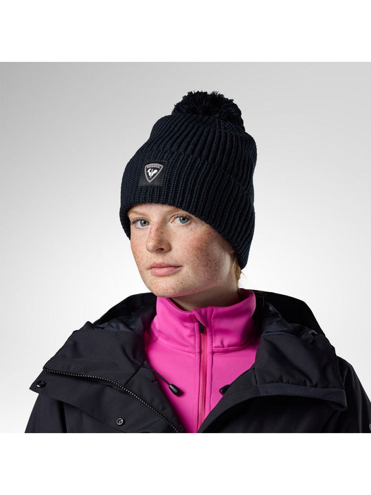 Czapka ROSSIGNOL Strawpile Pompom Beanie czarna
