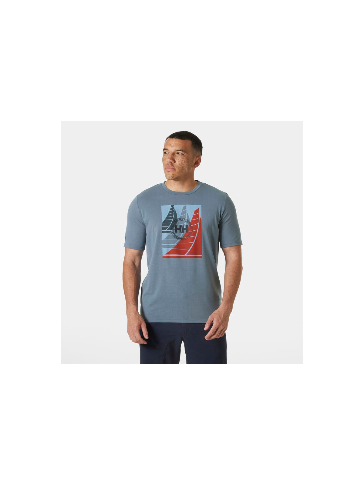 Koszulka HELLY HANSEN HP RACE GRAPHIC T-SH granatowy - Adventure Sports