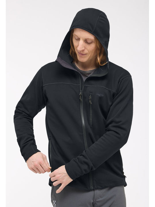 Bluza techniczna z kapturem męska HAGLÖFS Rosson Mid Hood True Black
