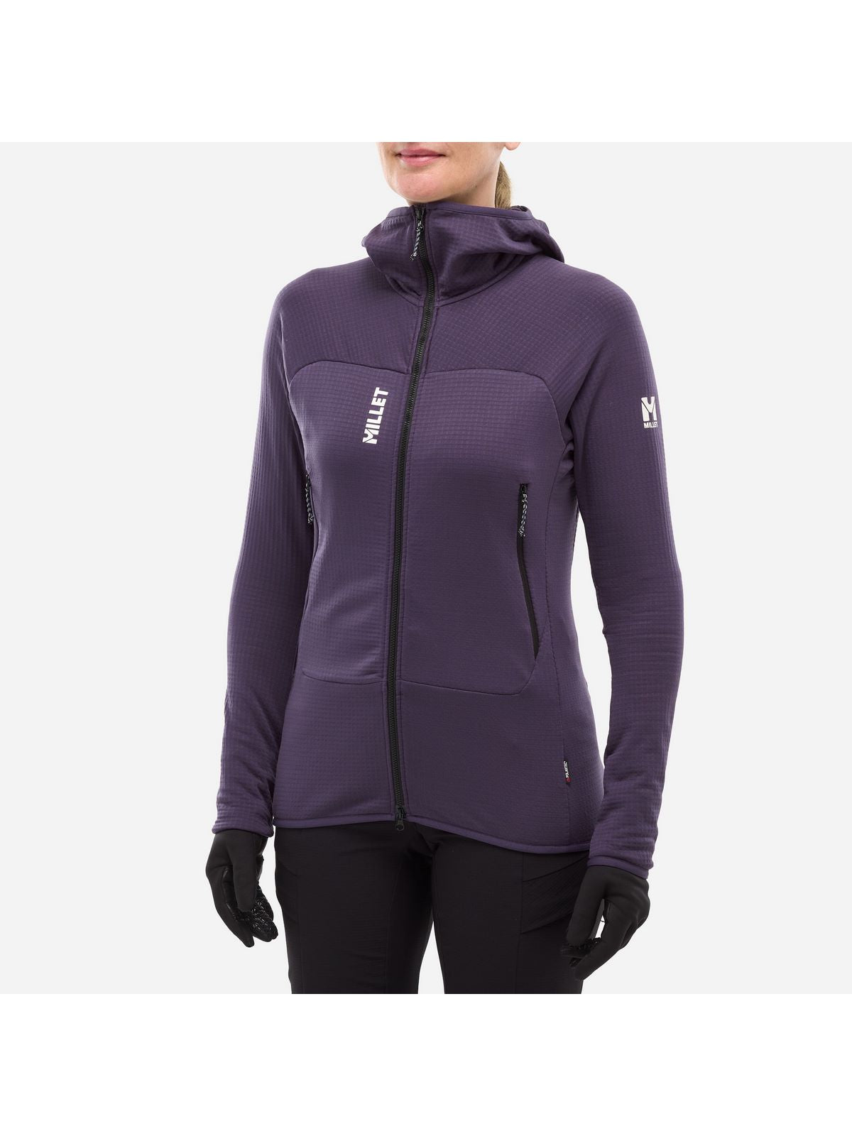 Bluza MILLET W FUSION GRID HOODIE fioletowa