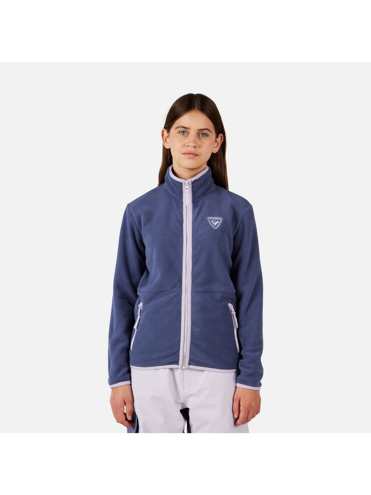 Bluza dziecięca ROSSIGNOL JR STRAWPILE FLEECE FZ niebieska