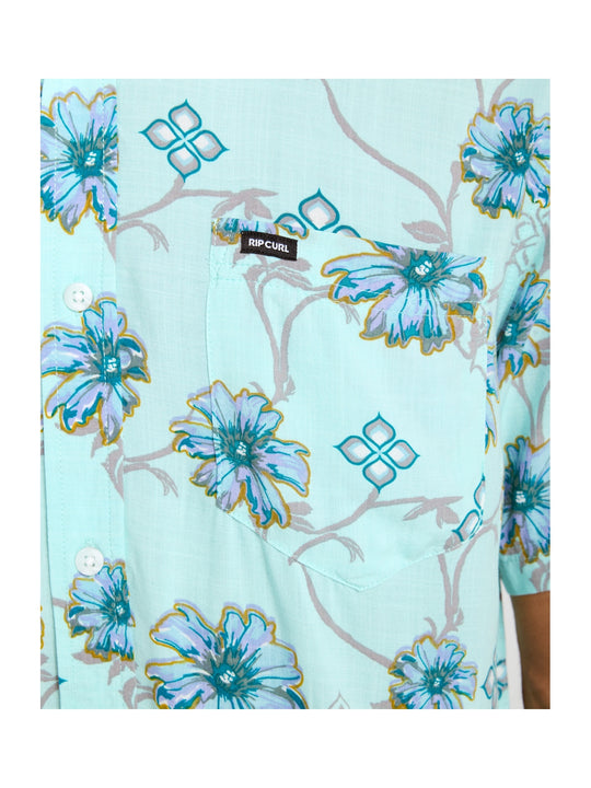 Koszula RIP CURL Surf Revival S/S Shirt turkusowy

