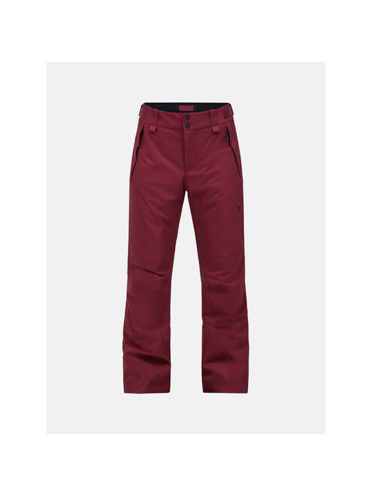 Spodnie narciarskie damskie PEAK PERFORMANCE Anima HIPE 2L Insulated Shell Pants bordowe
