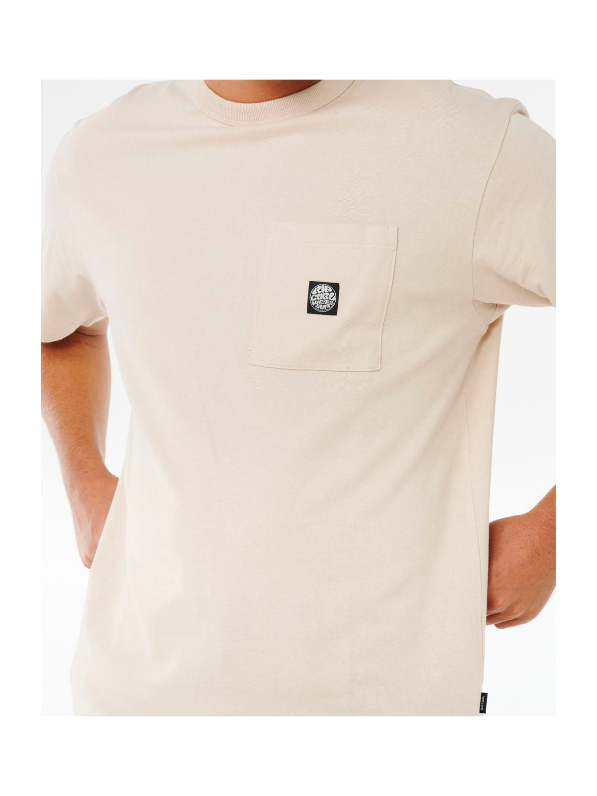 Koszulka męska RIP CURL Premium Surf Wettie Tee beżowa