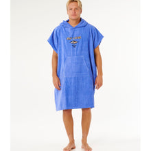 Ponczo męskie RIP CURL Logo Hooded Towel niebieskie
