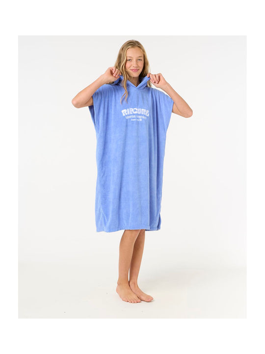 Ponczo plażowe dziewczęce RIP CURL Classic Surf Hooded Towel-Girl niebieskie
