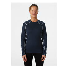 Koszulka damska Helly Hansen W Lifa Merino Midweight Crew niebieski - Adventure Sports
