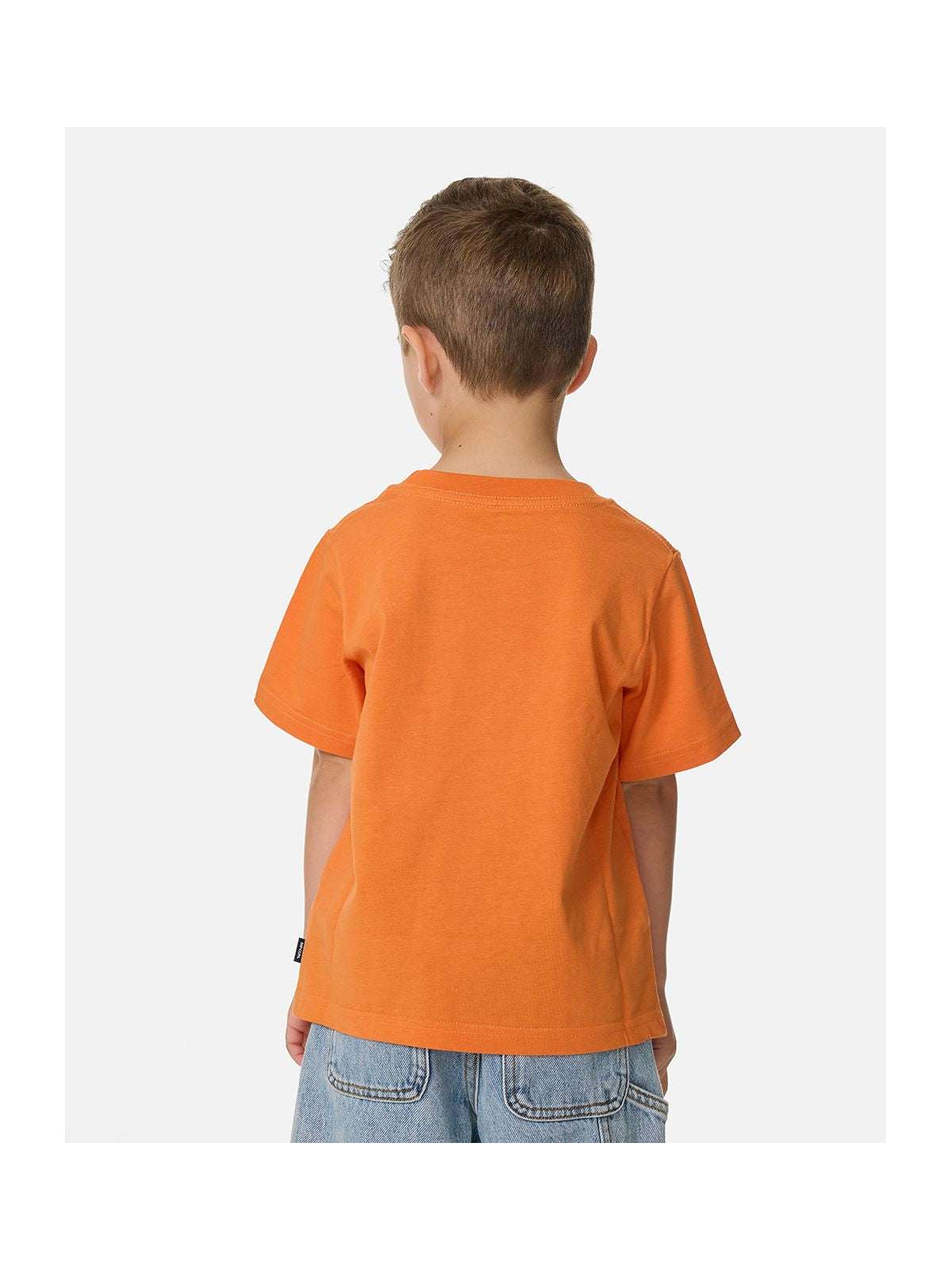 Koszulka chłopięca RIP CURL Ride The Wave Logo Tee - Boy pomarańczowa