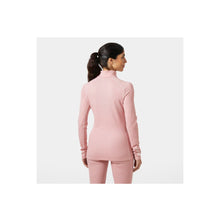 Koszulka damska HELLY HANSEN W Lifa Merino Midw 1/2 Zip kolor różowy
