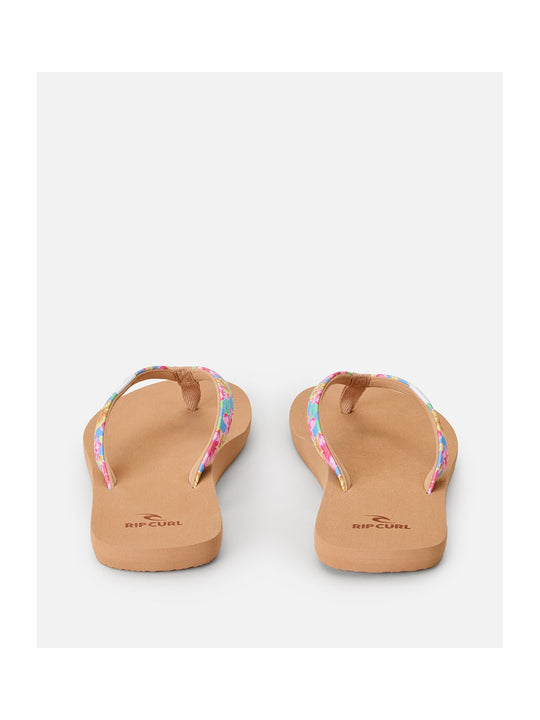 Japonki damskie RIP CURL Freedom Bloom Open Toe brązowe

