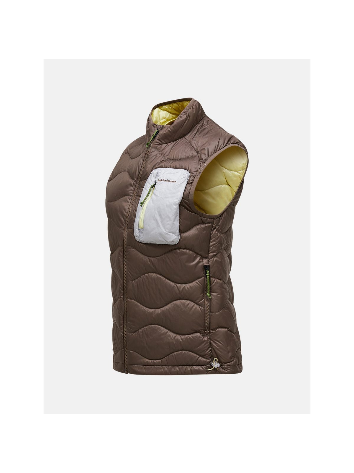 Kamizelka damska PEAK PERFORMANCE Helium Utility Down Vest brązowa