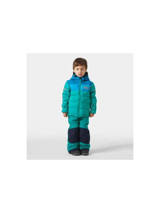 Kurtka narciarska dziecięca HELLY HANSEN K Vertical Ins Jacket kolor zielony
