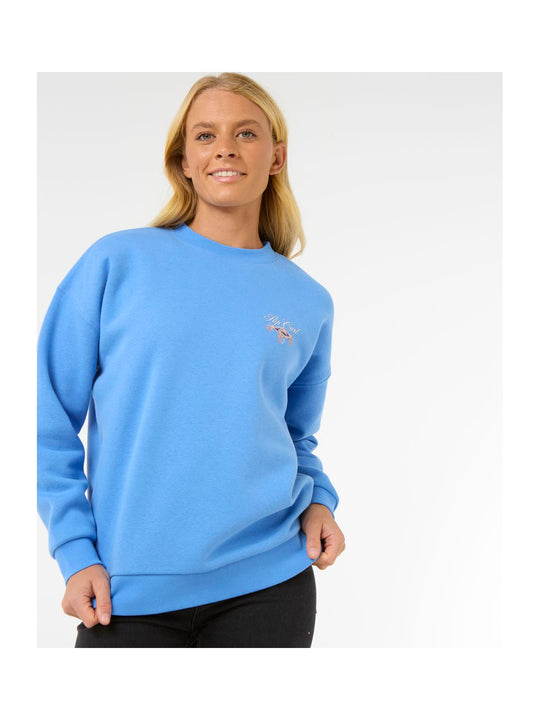 Bluza RIP CURL Hibiscus Diamond Heritage Crew niebieski
