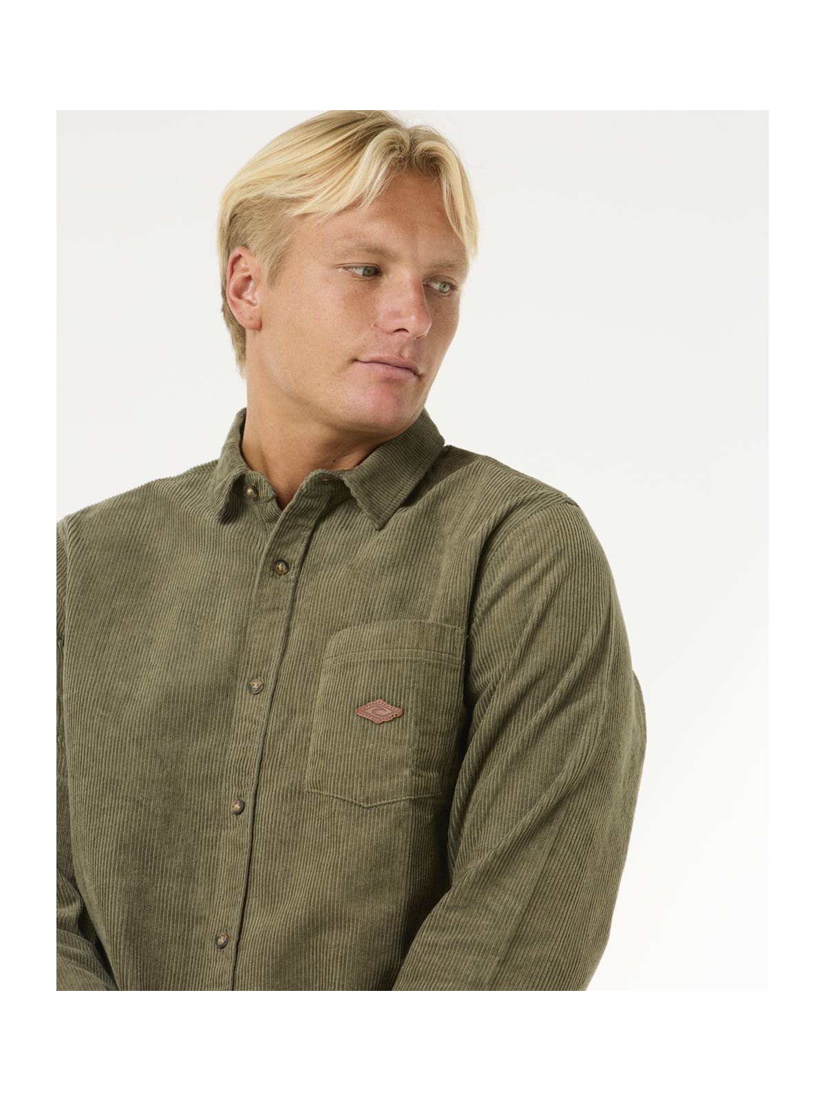 Koszula RIP CURL Classic Surf Cord L/S Shirt oliwkowy