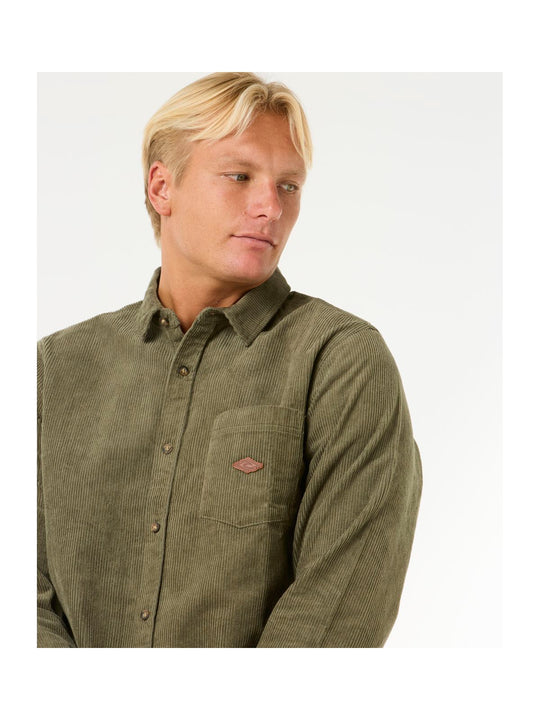 Koszula RIP CURL Classic Surf Cord L/S Shirt oliwkowy
