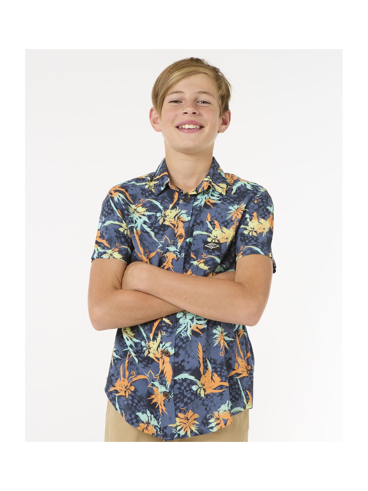 Koszula RIP CURL Raw Energy Shirt - Boy granatowy