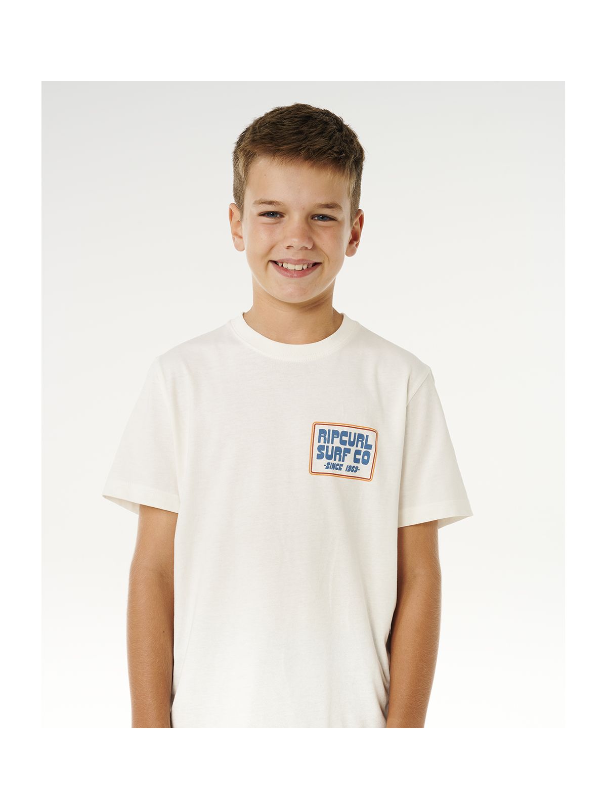 Koszulka chłopięca RIP CURL Pacific Rinse Sunrise Tee-Boy biała