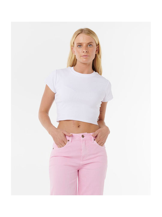 Spodnie RIP CURL AGGIE RELAXED JEANS różowe
