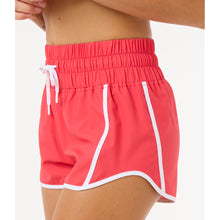 Szorty kąpielowe damskie RIP CURL High Waist Retro Volley 3" czerwone
