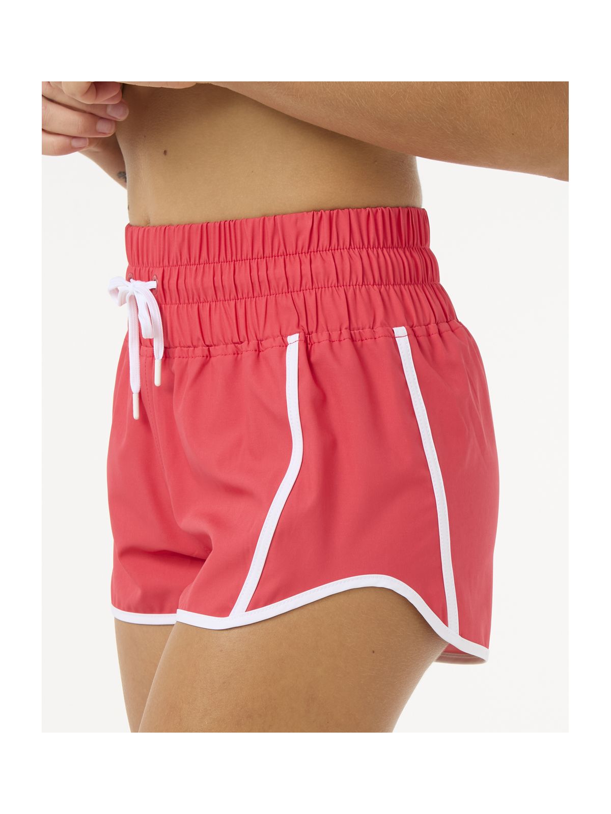Szorty kąpielowe damskie RIP CURL High Waist Retro Volley 3" czerwone