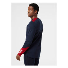 Koszulka męska HELLY HANSEN Lifa Merino Midweight Crew  kolor granatowy
