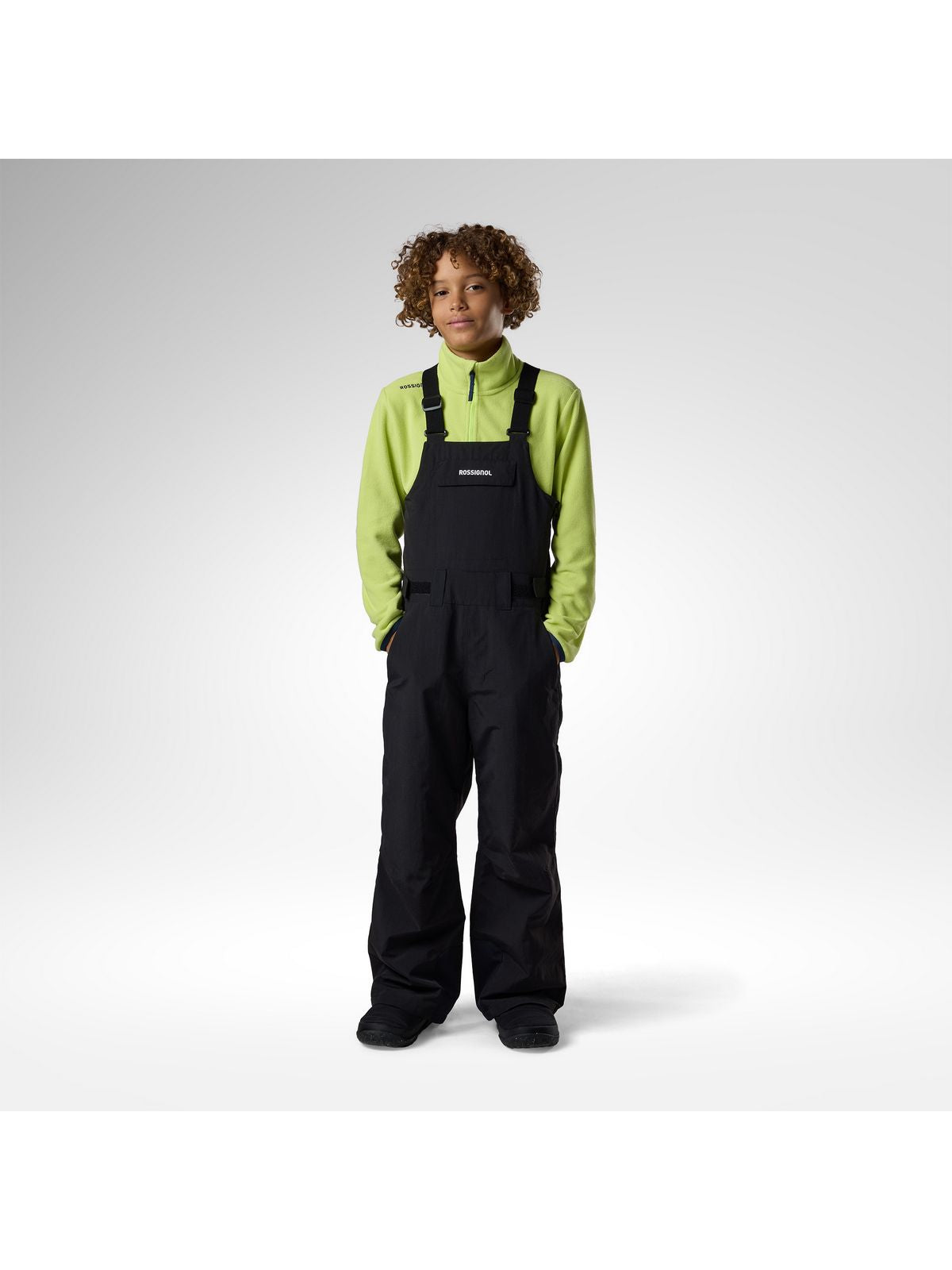 Spodnie narciarskie juniorskie ROSSIGNOL Jr Outerlimits Insulated Bib czarne