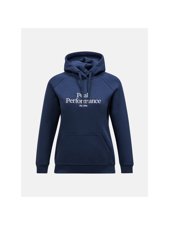 Bluza z kapturem damska Peak Performance W Original Hood niebieski
