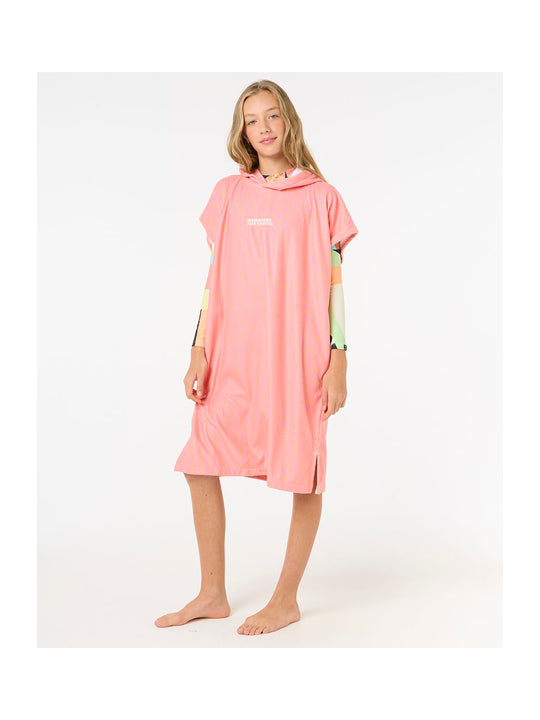 Ponczo RIP CURL Mixed Hooded Towel-Girl pomarańczowy
