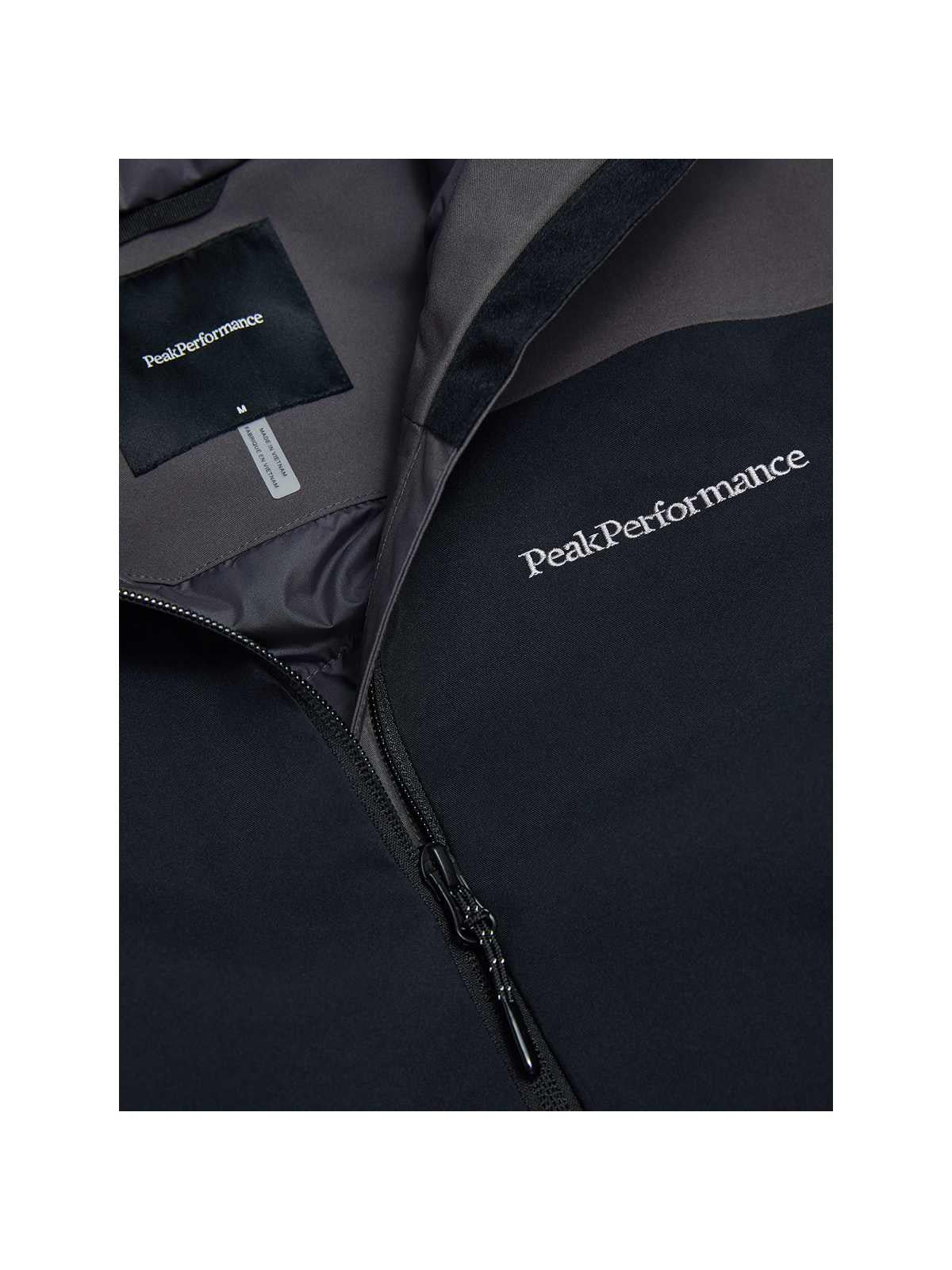 Kurtka narciarska męska PEAK PERFORMANCE Maroon Blocked HIPE 2L Insulated Shell Jacket czarna