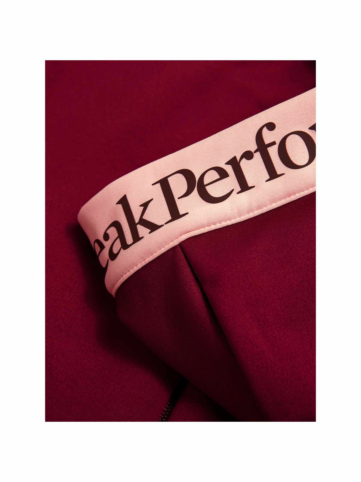 Bluza PEAK PERFORMANCE W Rider Essentials Zip Hood bordowy