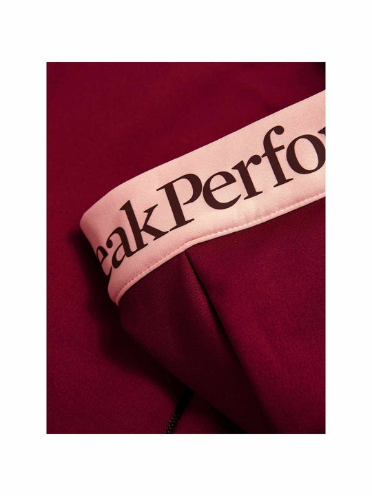 Bluza PEAK PERFORMANCE W Rider Essentials Zip Hood bordowy

